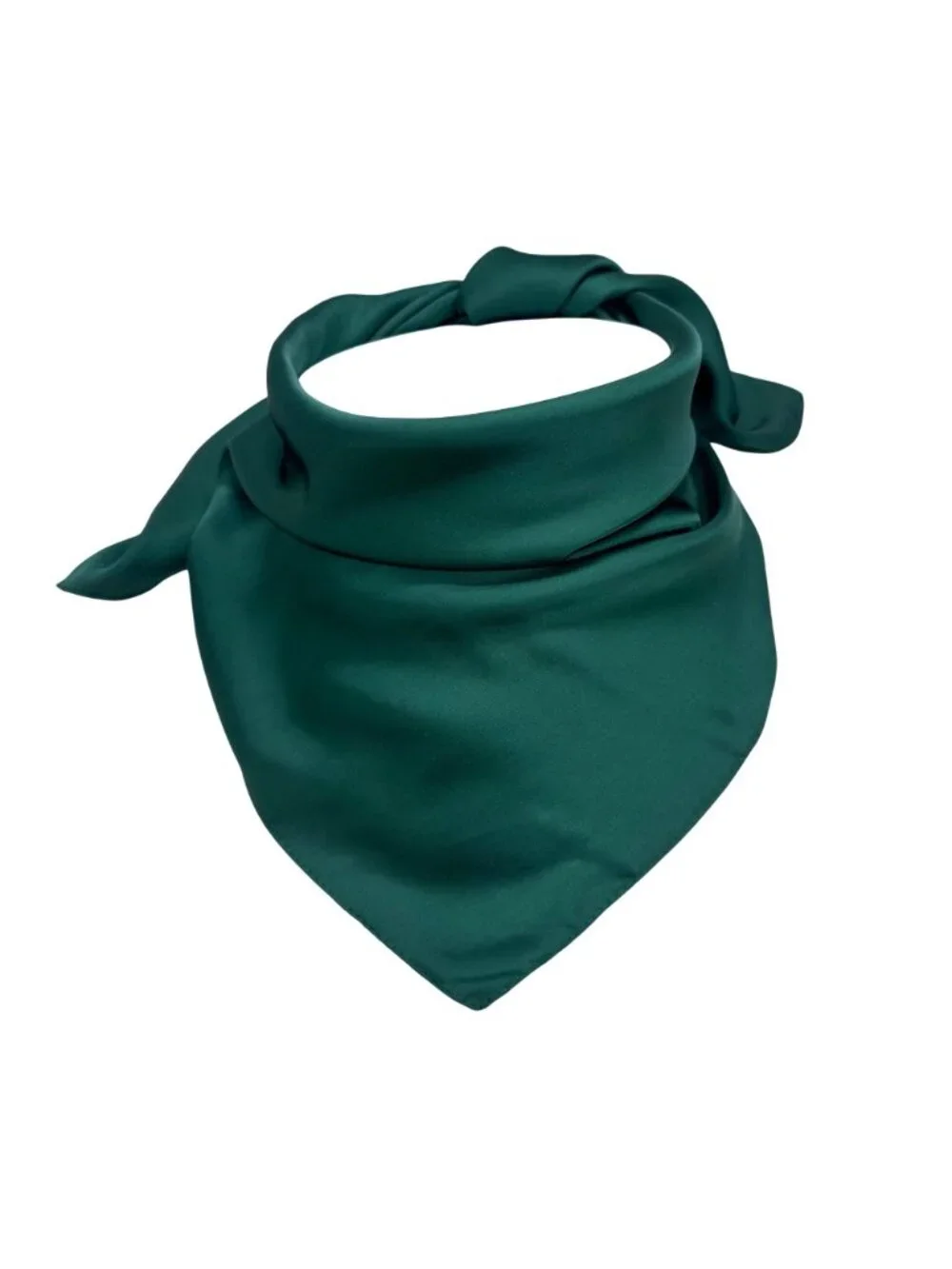 ❤️Elegant Square Silky Scarf Bandana Green Blue Teal Hiyab Solid Soft Satin New
